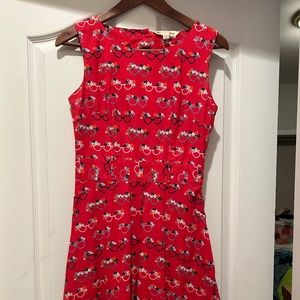 Fifties style flare dress with sunglasses design